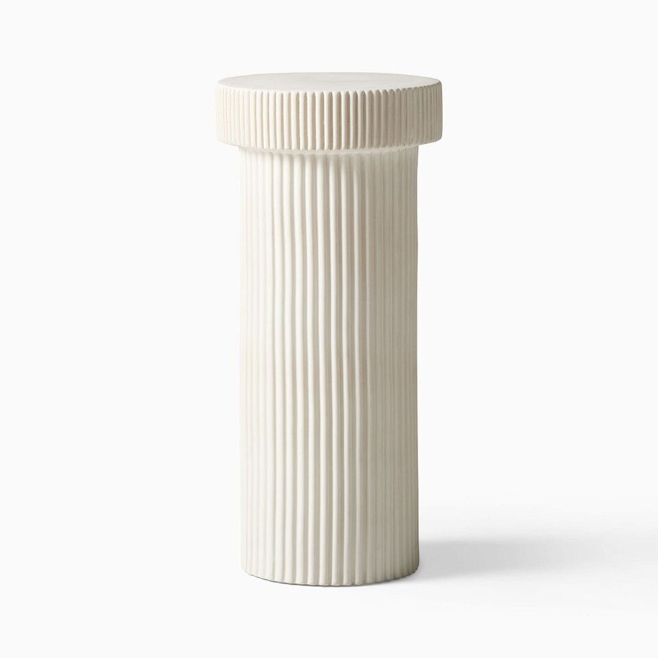 Fluted Drink Table (25 cm) - West Elm Australia